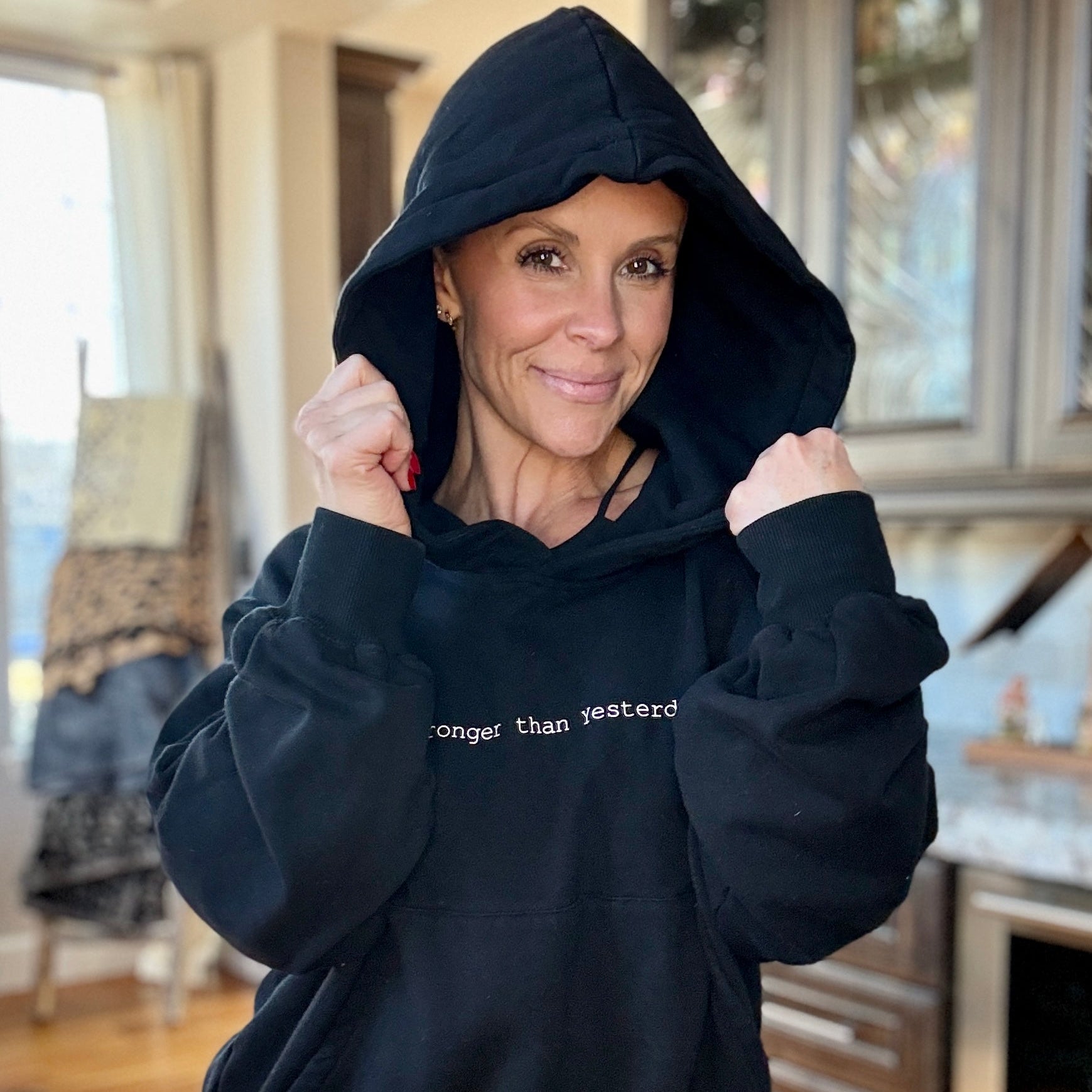Stronger than Yesterday Hoodie – Sweat Love Soul